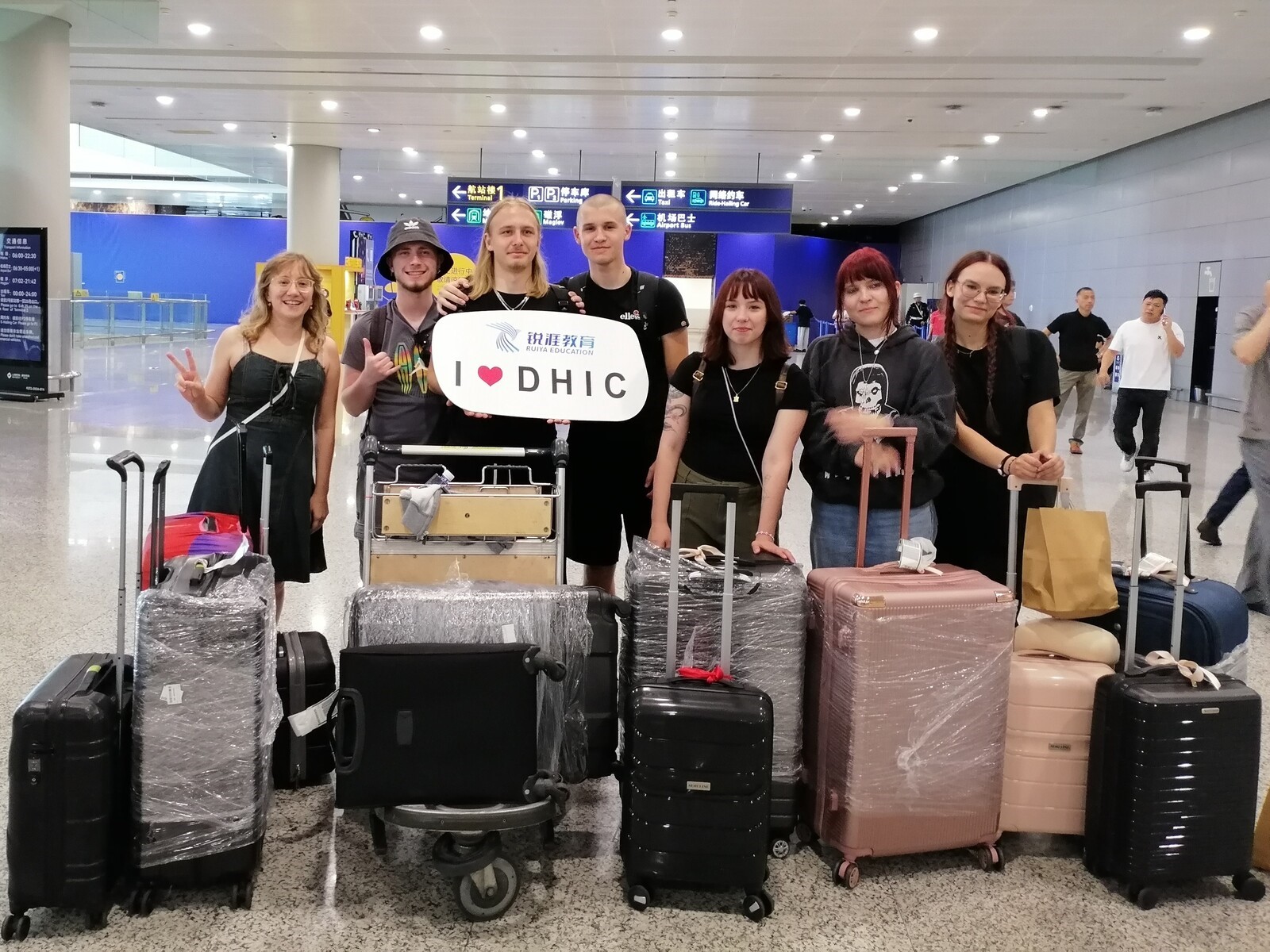 They arrived! Polish, Italian and Spanish students...