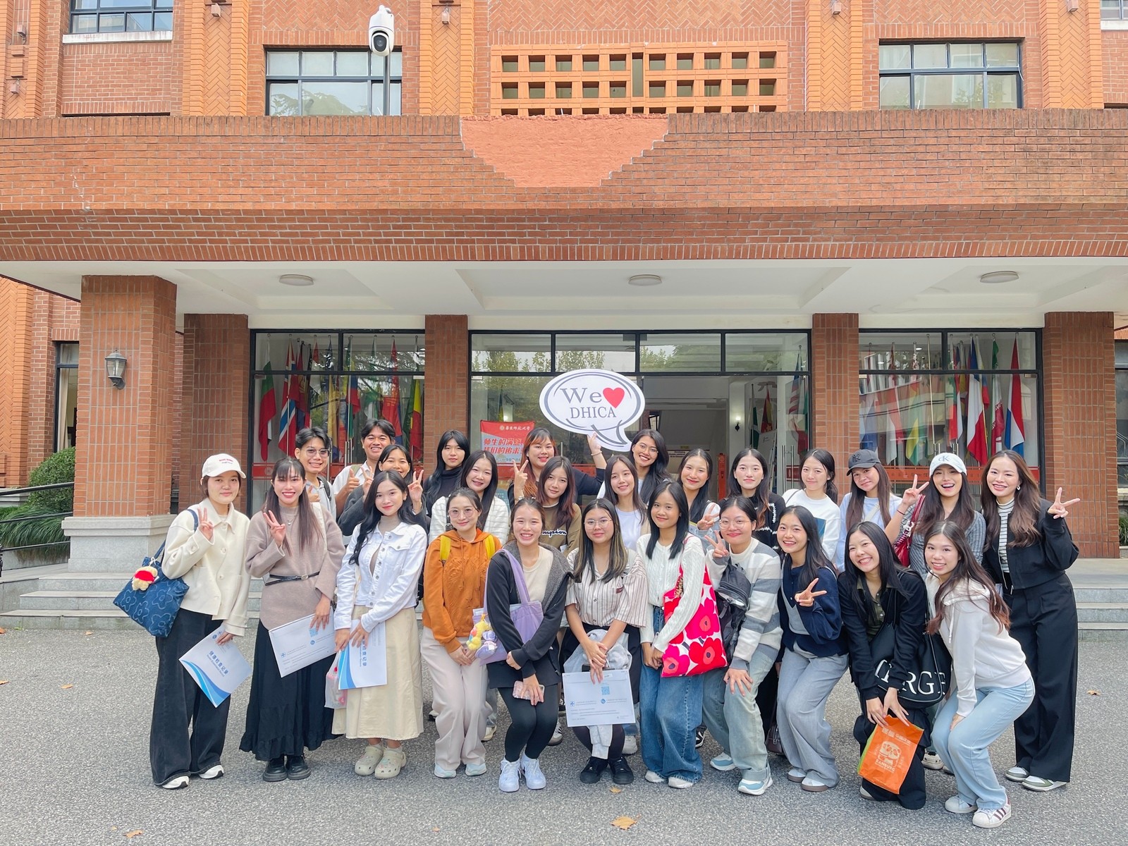 First time to ECNU on the Orientation Day for DHIC...